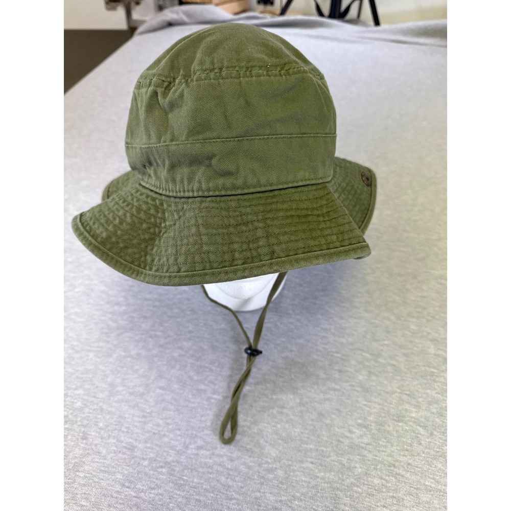 RedHead Brand Co Mens Olive Green Boonie Bucket Hat Snap Up Brim Fishing Large